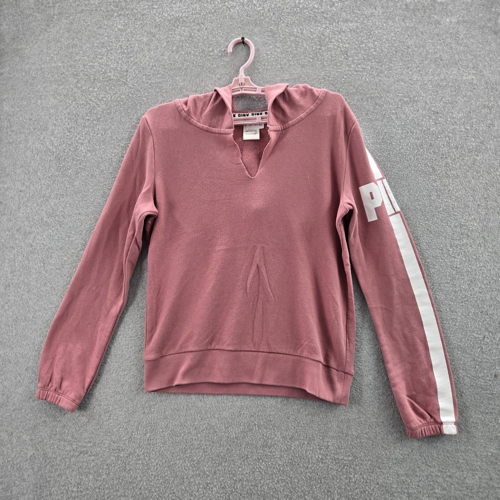 Victoria's Secret PINK Women Hoodie M Logo Long Sleeve